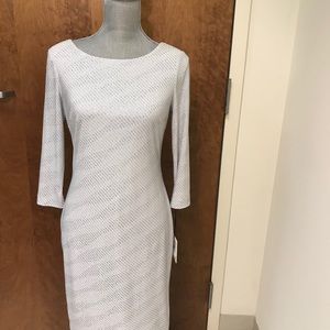 CK Subtle Shimmer | White & Silver Dress | 4